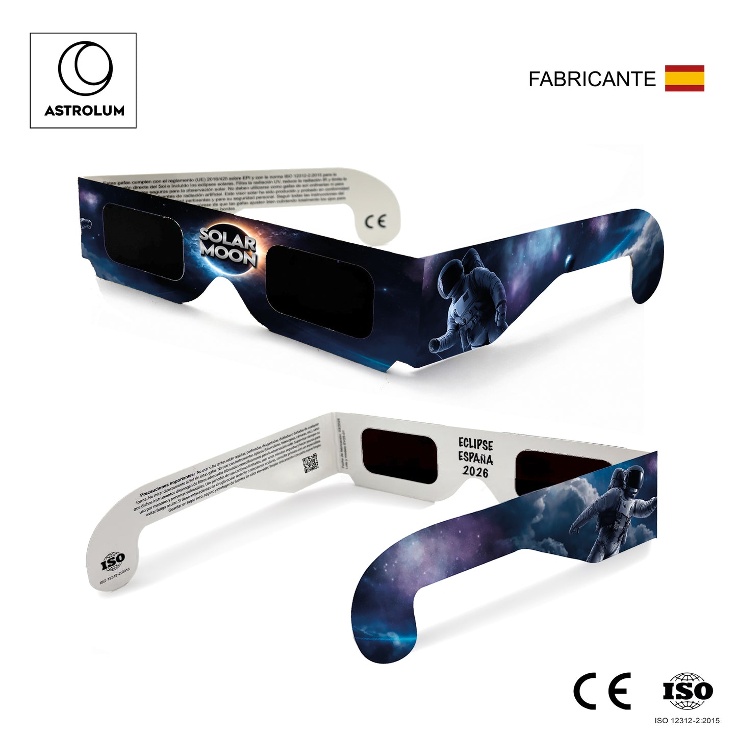 Gafas Eclipse Solar ISO 12312-2:2015
